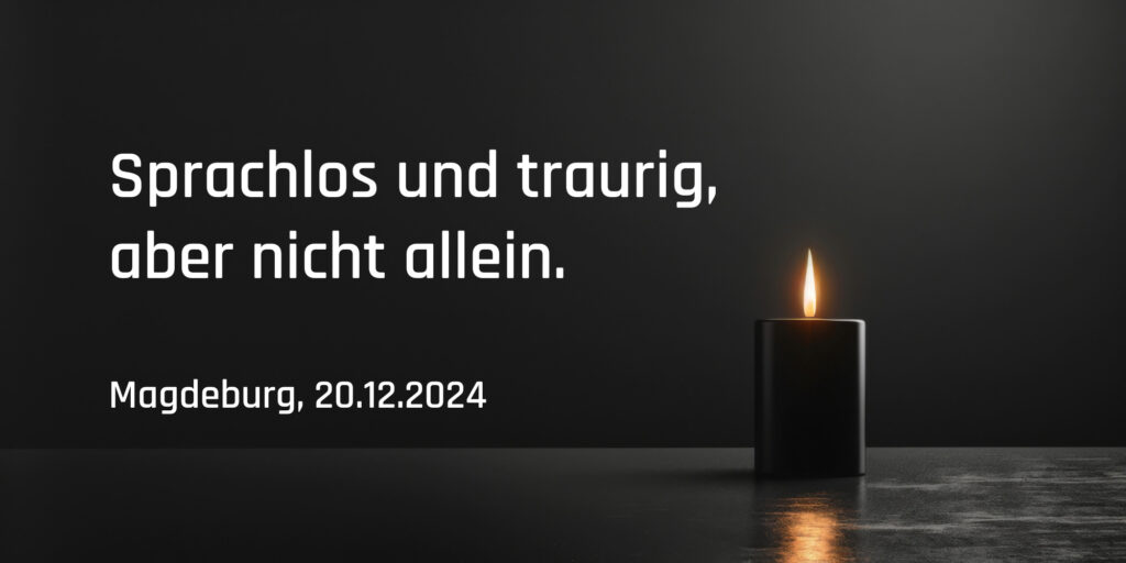 sprachlos und traurig
